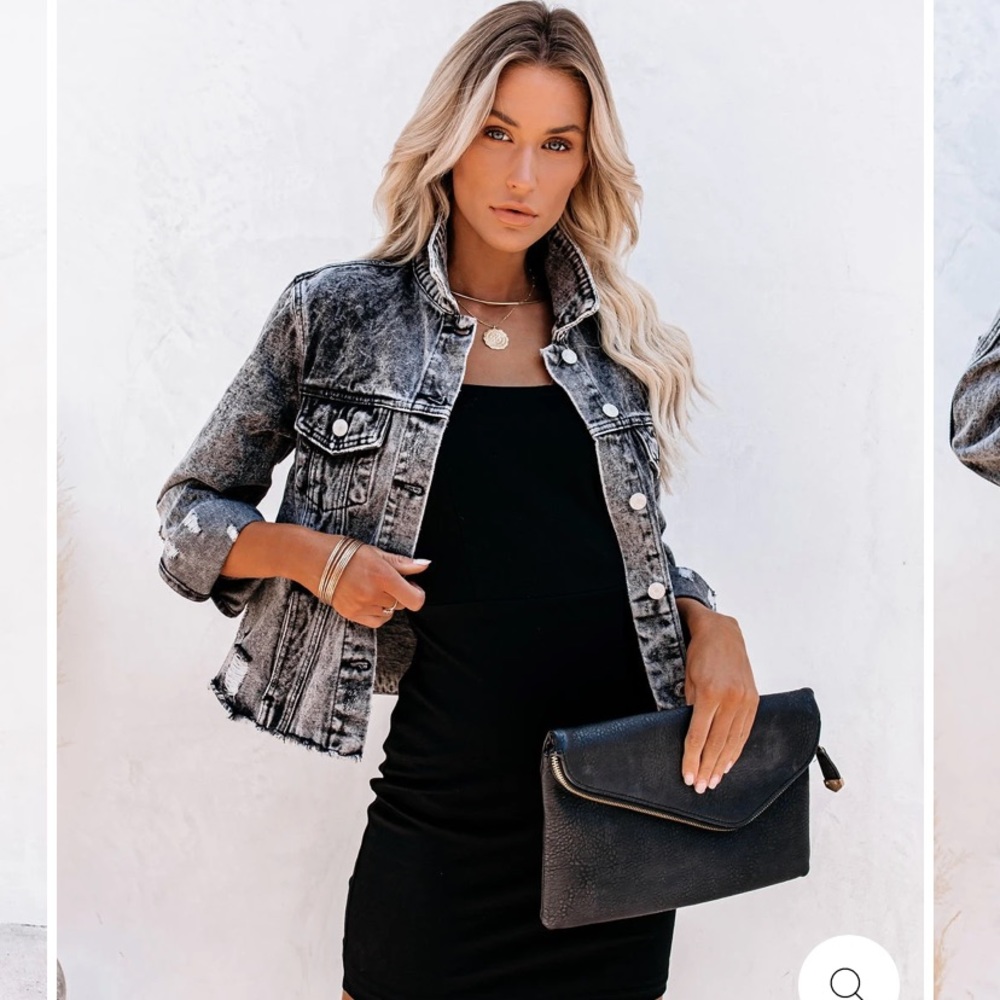 Vici distressed denim jacket